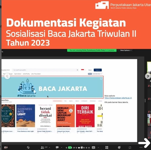 Sosialisasi Baca Jakarta